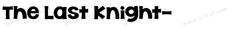 The Last Knight字体转换